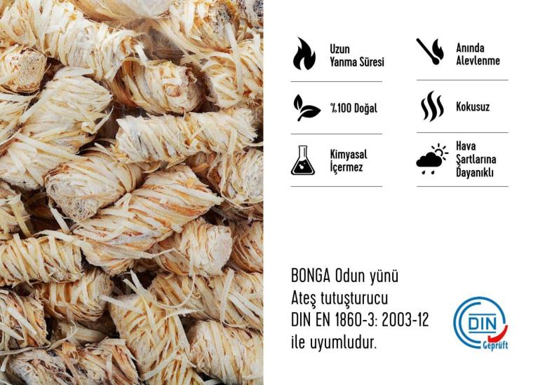 Bonga Odun Yünü Tutuşturucu – 10 Adet 140 Gr